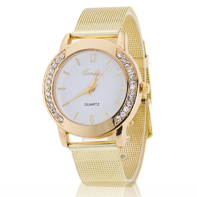  Damen Modeuhr Armbanduhren für den Alltag Edelstahl Band Charme Silber / Gold / Ein Jahr / Tianqiu 377