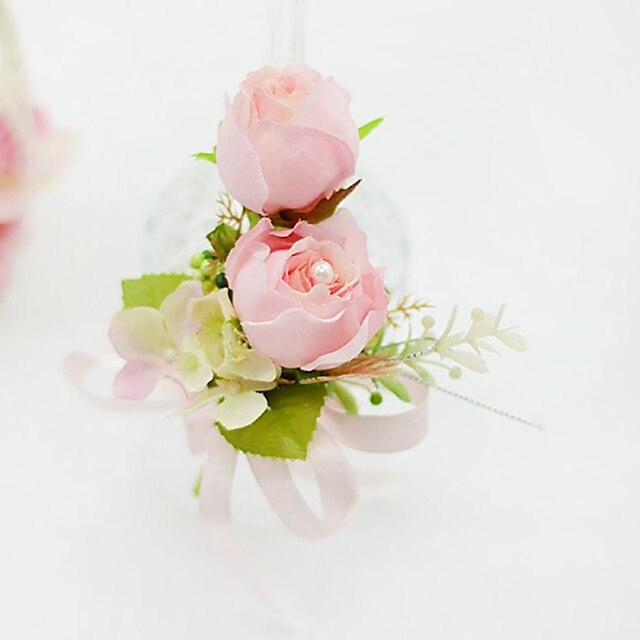  פרחי חתונה פרחי דש / עיצוב מיוחד לחתונה אירוע מיוחד / מסיבה\אירוע ערב כותנה 5.51