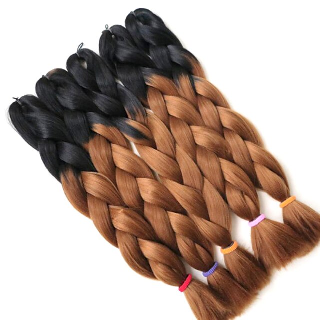  Cabello para trenzas Trenzas de caja Trenzas Jumbo 100% kanekalon pelo Kanekalon 1 pc / paquete Las trenzas de pelo Larga Trenzas de colores