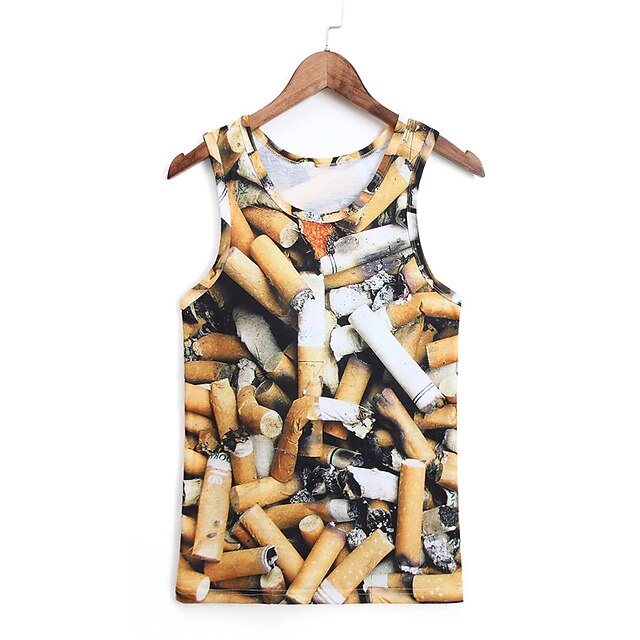  3D Vest Cigar Print Cosplay Costumes Cosplay Geeky Clothing For Male/Female