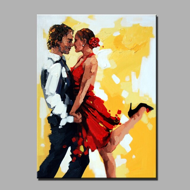  Oil Painting Modern Abstract Pure Hand Draw Ready To Hang Decorative Oil Painting The Dance Lovers
