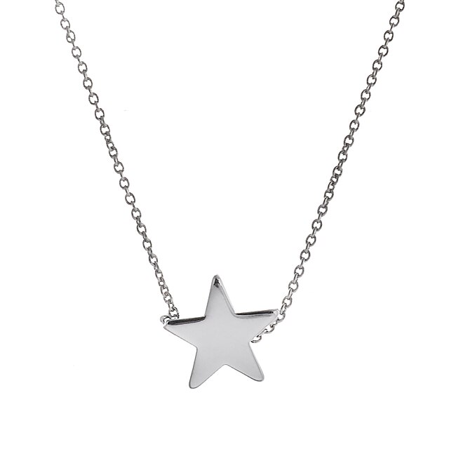  Women's Pendant Necklace Pendant Star Ladies Fashion Copper Gold Silver Necklace Jewelry For Wedding Party Daily Casual Sports