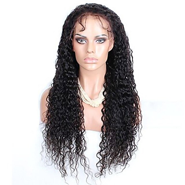  Emberi haj Csipke eleje Paróka stílus Brazil haj Göndör Paróka Női Rövid Közepes Hosszú Emberi hajból készült parókák