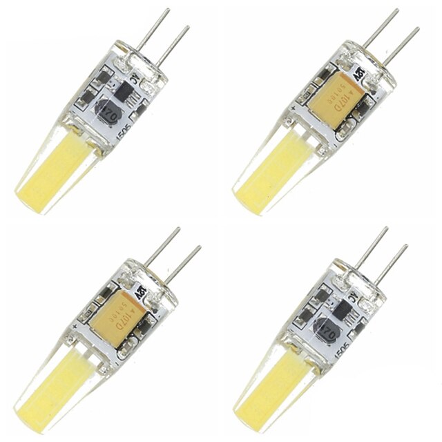  SENCART 4db 1.5 W LED kukorica izzók 3000-3500/6000-6500 lm G4 T 4 LED gyöngyök Integrált LED Dekoratív Meleg fehér Hideg fehér 12 V / 4 db. / RoHs