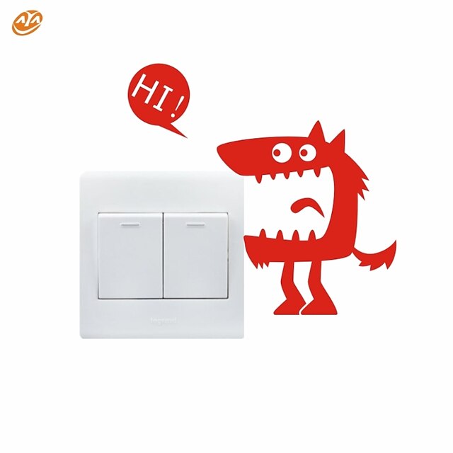  AYA™ DIY Wall Stickers Wall Decals, Lovely Funny Monster Pattern Light Switch Stickers