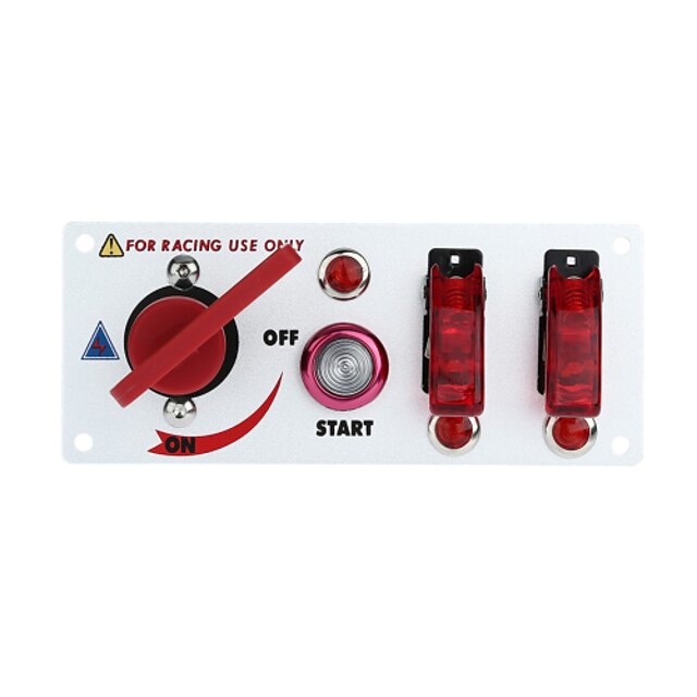  flip-up iniciar painel interruptor de ignição e acessórios para esporte de corrida (DC 12V)