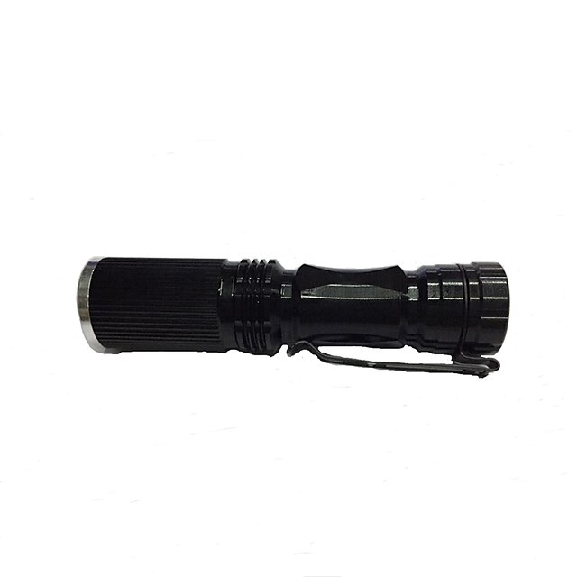  Lanterne LED LED 150lm 3 Mod Zbor Zoomable / Reîncărcabil / Rezistent la apă Multifuncțional Negru