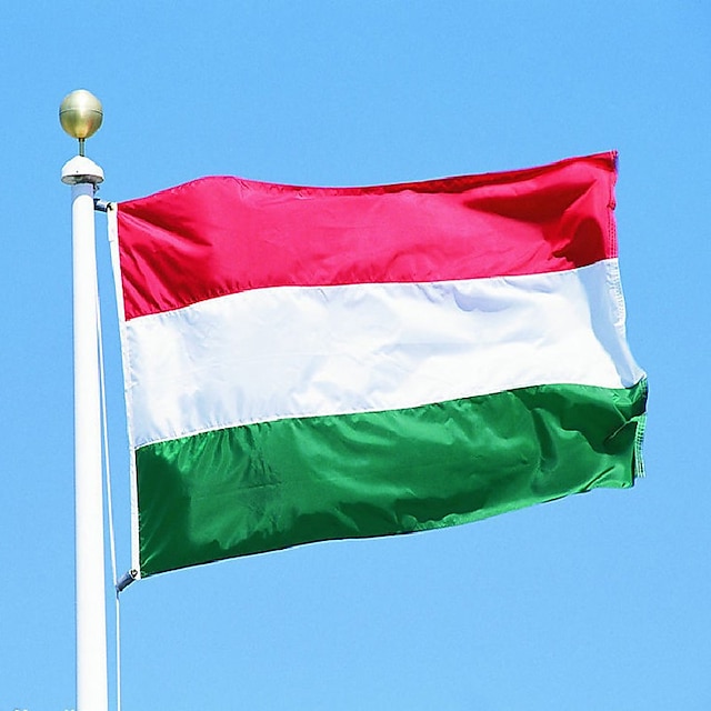  The Hungary Flag Polyester Flag 5*3 Ft 150*90 Cm High Quality You Can Add Brass Buckle