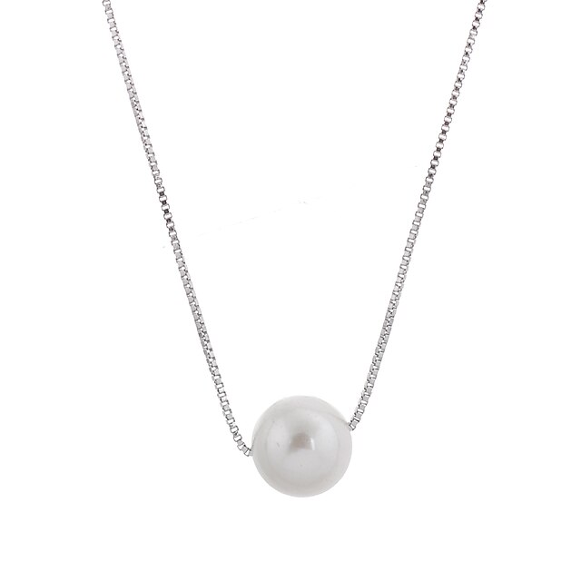  Women's Pendant Necklaces Pendants Pearl Necklace Pearl Shell Fashion White Jewelry Wedding Party Daily Casual Sports 1pc