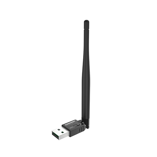  comfast cf-wu755p 2,4 GHz-es vezeték nélküli USB 2.0 Wi-Fi hálózati adapter -fekete