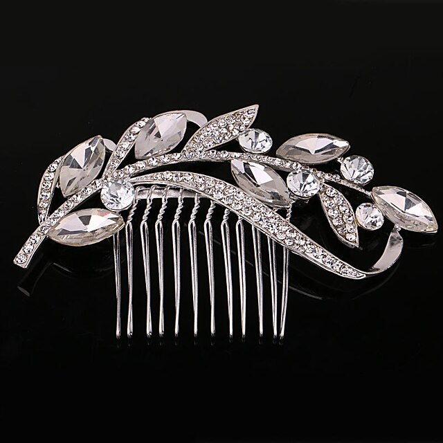 Pearl / Crystal / Rhinestone Hair Combs with 1 Piece Wedding / Special Occasion / Casual Headpiece2