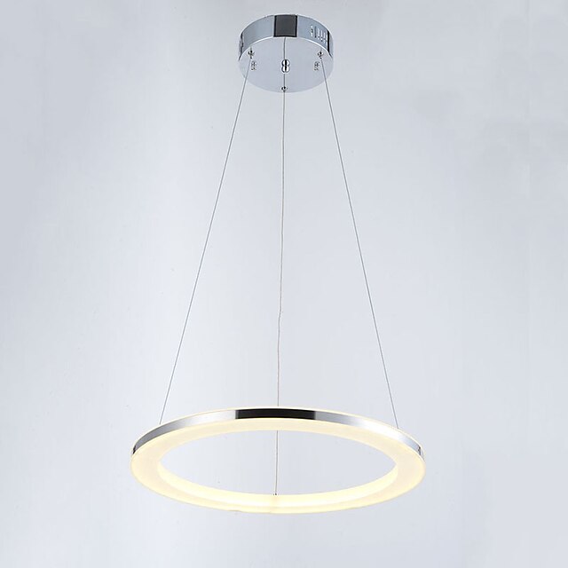  40 cm Cristal LED Lampe suspendue Métal Acrylique Chrome Moderne contemporain 110-120V 220-240V