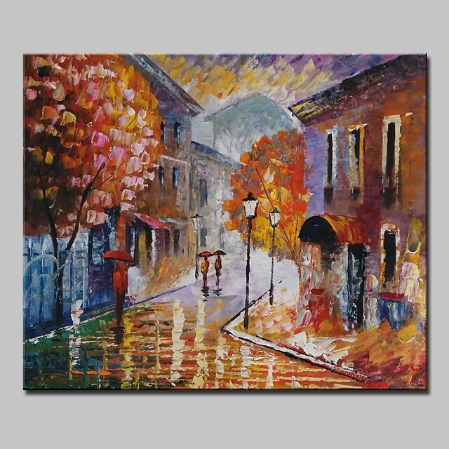  Lager Hand-painted Modern Landscape Oil Painting On Canvas For Living Room Home Decor Wall Paintings Whit Frame