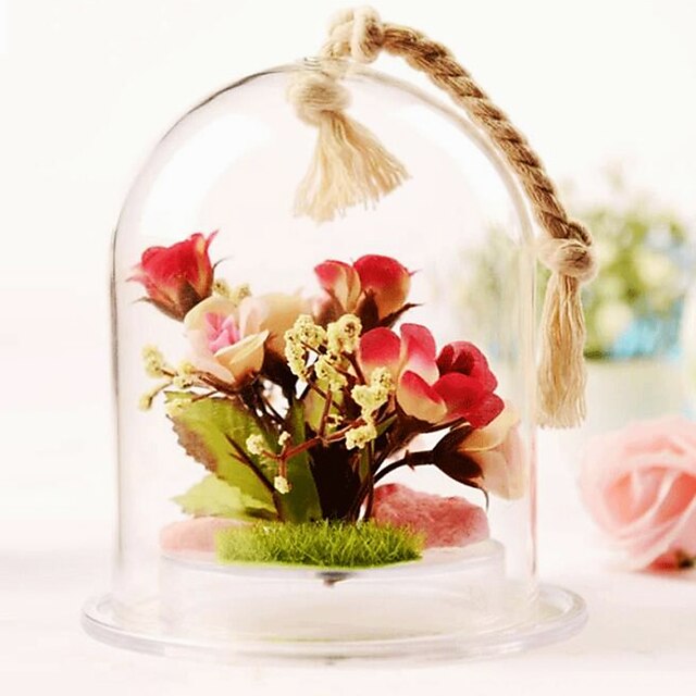  pastorale stil glas til boligindretning 1pc / sæt (vase kun uden blomst)