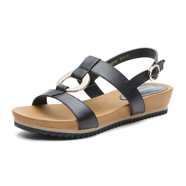  Aokang® Women's Leather Sandals - 132823156