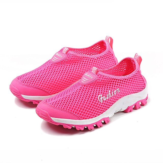  Women's Shoes Tulle Spring / Summer / Fall Comfort Hiking Shoes / Water Shoes Flat Heel Fuchsia / Blue / Pink