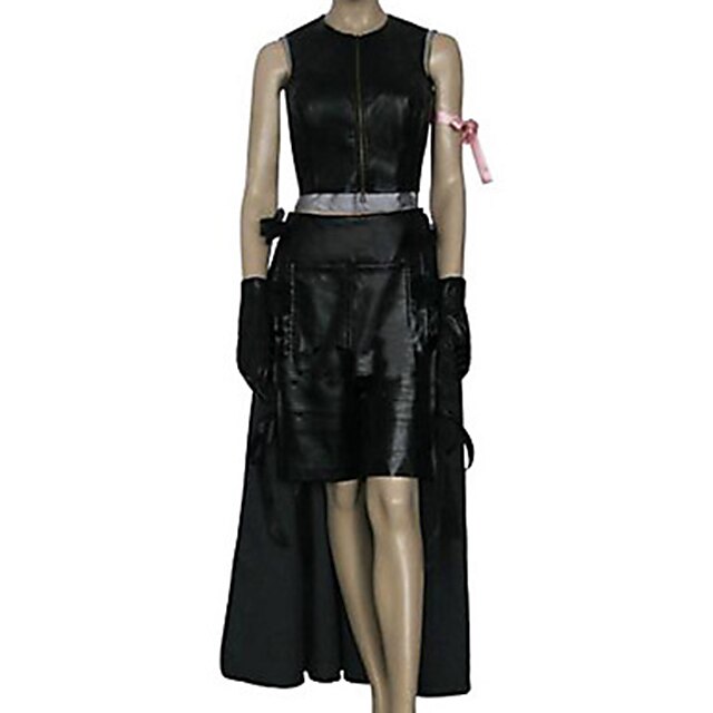  Inspired by Final Fantasy Tifa Lockhart Video Game Cosplay Costumes Cosplay Suits Solid Colored Sleeveless Top Skirt Shorts Costumes