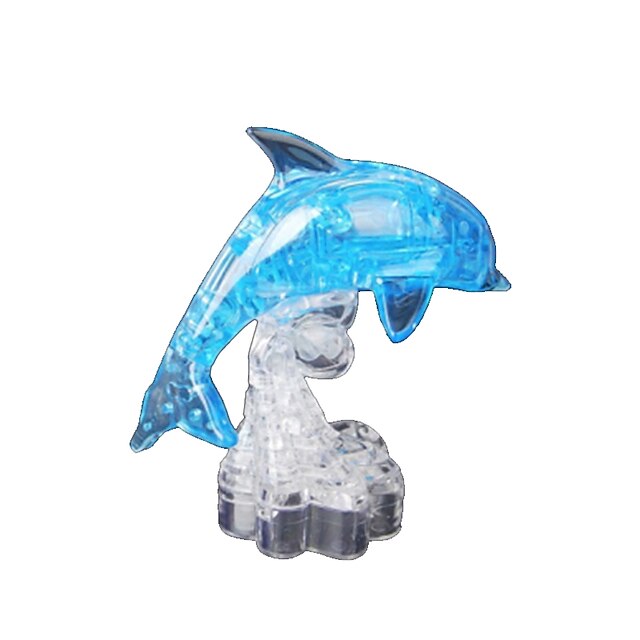  Delfin 3D-pussel Träpussel Kristallpussel Trämodeller ABS Barn Vuxna Leksaker Present