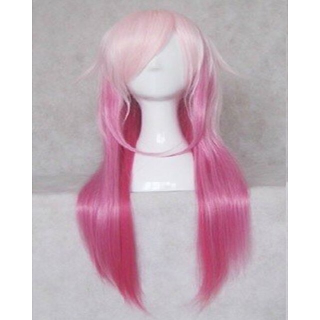  Cosplay Costume Wig Synthetic Wig Straight Straight Wig Pink 20 inch Long Pink Synthetic Hair Women's Pink hairjoy