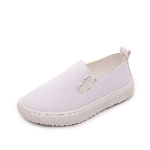  Jungen Mädchen Loafers & Slip-Ons Flacher Absatz Komfort Sportlich Normal Kleid Kunstleder Frühling Schwarz / Weiß / Rosa / Party & Festivität / TPU (thermoplastisches Polyurethan)