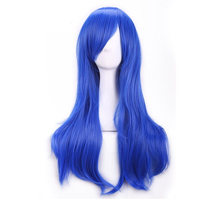  70 cm harajuku anime colorful cosplay wigs young long curly synthetic hair wig blonde wigs for halloween costume Halloween