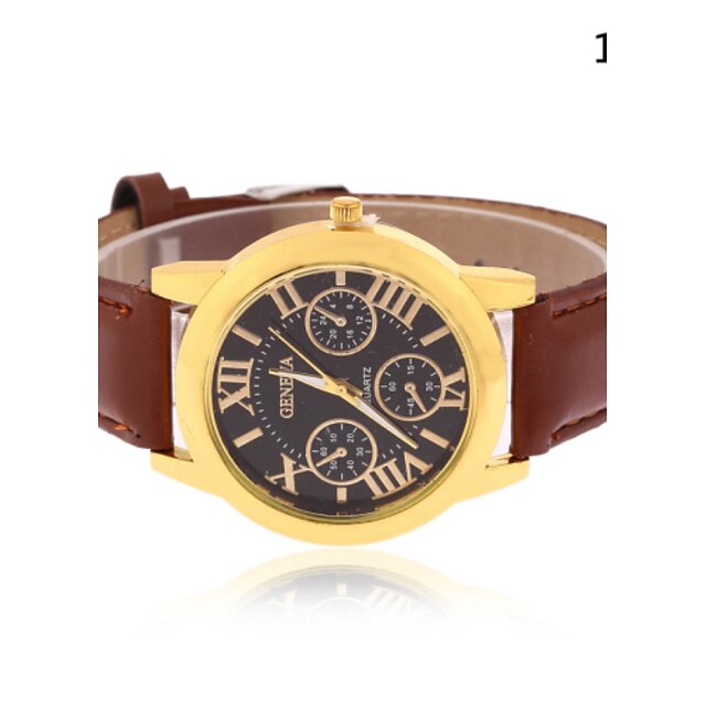  Hombre Reloj de Pulsera Cuarzo Piel Negro / Marrón Reloj Casual Analógico Encanto - # 1 # 2 # 3 Un año Vida de la Batería / Tianqiu 377