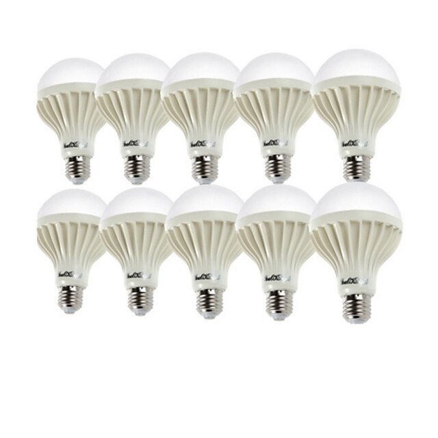 YouOKLight 10pcs 7 W Bulb LED Glob 550-600 lm E26 / E27 A70 12 LED-uri de margele SMD 5630 Decorativ Alb Rece 220-240 V / 10 bc / RoHs