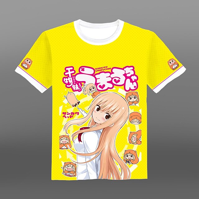  Inspired by Himouto Cosplay Anime Cosplay Costumes Japanese Cosplay T-shirt Print Short Sleeve T-shirt For Unisex