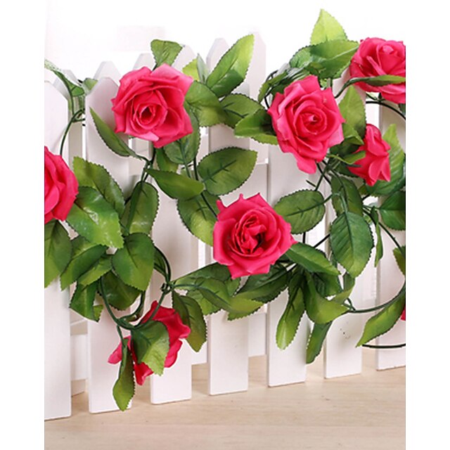  95“L 1Pcs Nine Beautiful Flowers 1 Branch In Roses Bine(Assorted Colors) Wedding Flower House Decor 1Pcs 95Cm/37“,Fake Flowers For Wedding Arch Garden Wall Home Party Decoration