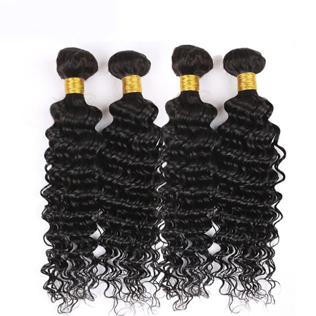  3 Bundles Hair Weaves Brazilian Hair Loose Wave Human Hair Extensions Remy Human Hair 100% Remy Hair Weave Bundles 300 g Natural Color Hair Weaves / Hair Bulk Human Hair Extensions 8-26 inch Natural