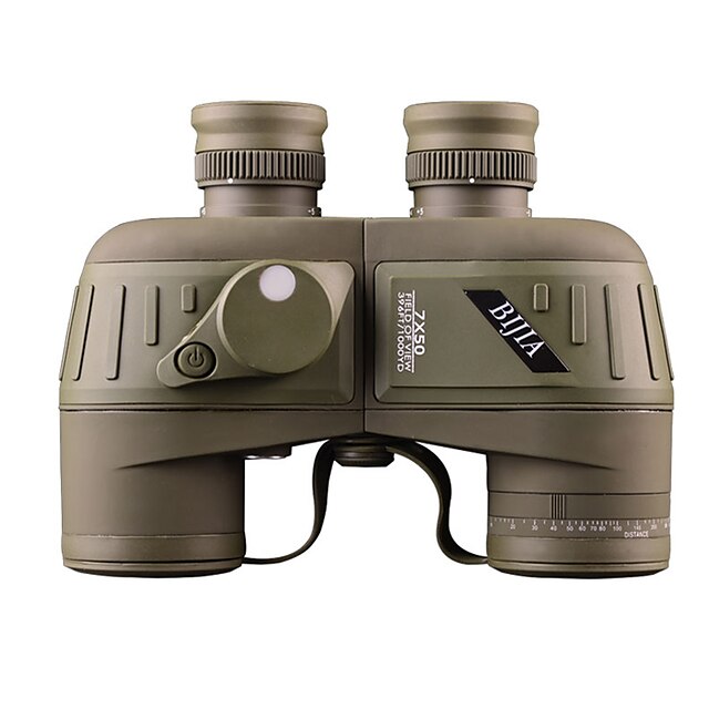  Bijia 7 X 50 mm Távcsövek Zöld Vízálló / High Definition / Időjárásálló / IPX-7 / Porro / Vadászat / Madárfigyelő / Night vision