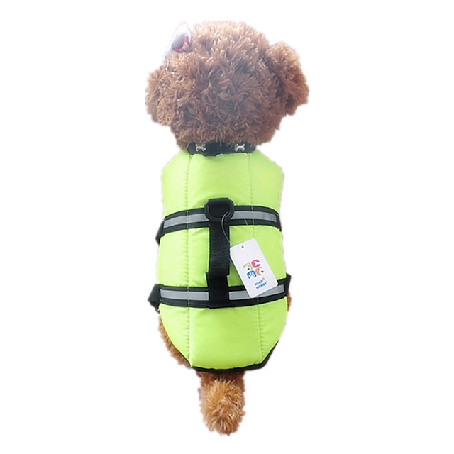 Dog Vest Life Vest Puppy Clothes Waterproof Dog Clothes Puppy Clothes Dog Outfits Waterproof Orange Green Costume for Girl and Boy Dog Nylon XXS XS S M