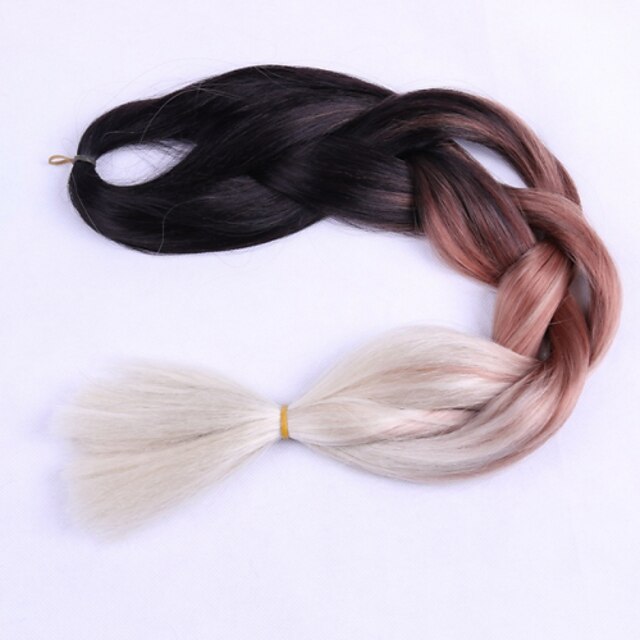  1 12packs multi color braiding hair high temperature 100g pcs synthetic braiding hair extensions