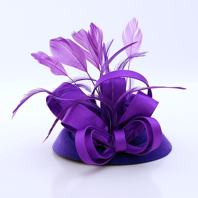  Flannelette / Feather / Satin Fascinators with 1 Piece Wedding / Outdoor / Special Occasion Headpiece