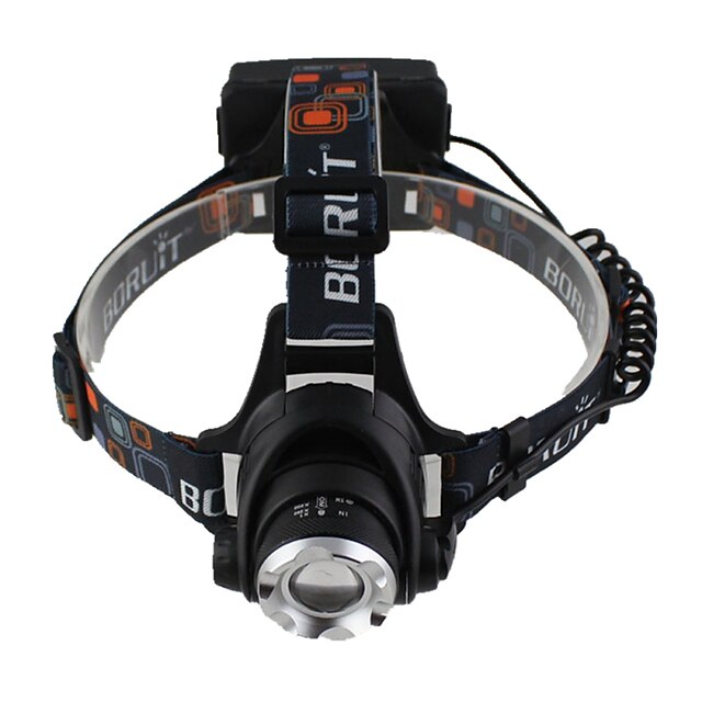  2 In 1 Headlamp/Bike Lamp CREE L2 LED Headlamp 3 Modes Zoomable Ultra Bright Headlight Flashlight Torch 2pcs 18650/USB