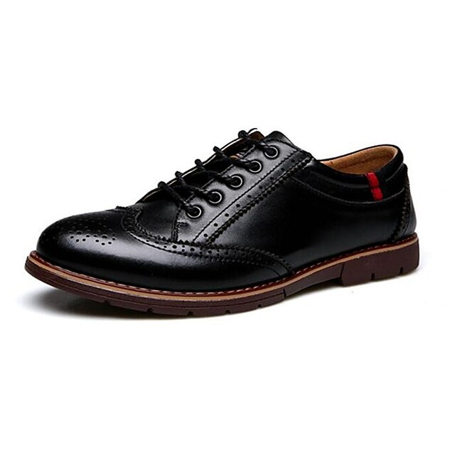  Pantofi barbati Birou & Carieră / Casual Piele Oxford Negru / Maro / Burgundia