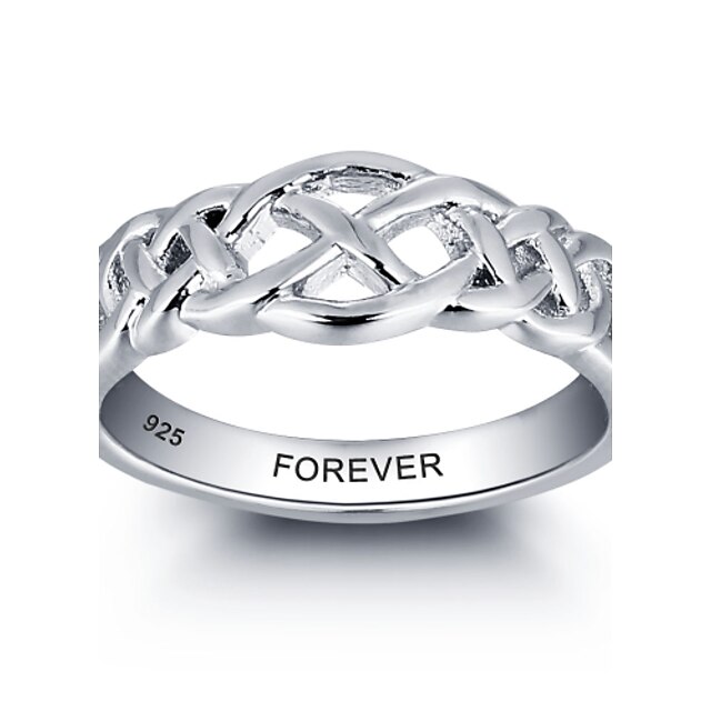  שם המכס אופנה אישית 925 כסף סטרלינג אצבע טבעת לנשים