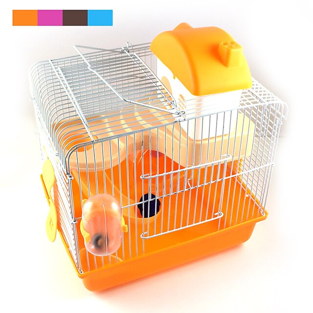  Chinchillas Mouse Hamster Water Bottle Cages Bed Plastic Orange Blue Pink