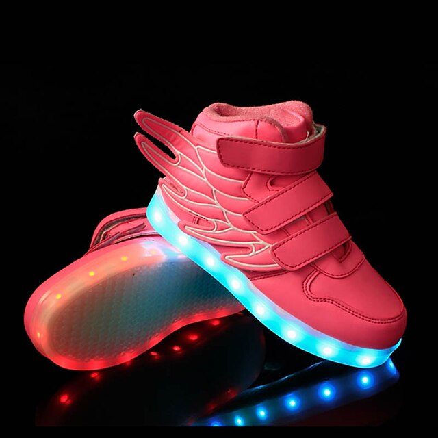  Fiú / Lány Cipő Szintetikus Tavasz Kényelmes / Világító cipők Tornacipők Fűző / LED mert Rózsaszín / Kék / Zöld
