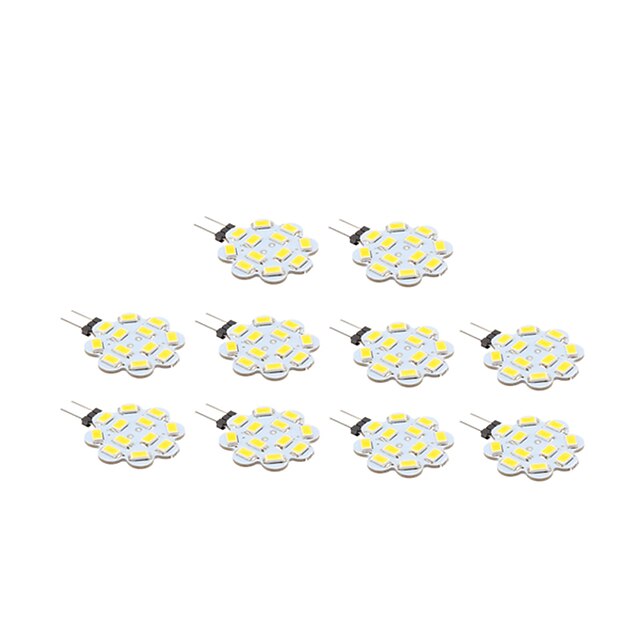  LED Σποτάκια 570 lm G4 12 LED χάντρες SMD 5730 Θερμό Λευκό Φυσικό Λευκό 12 V / 10 τμχ
