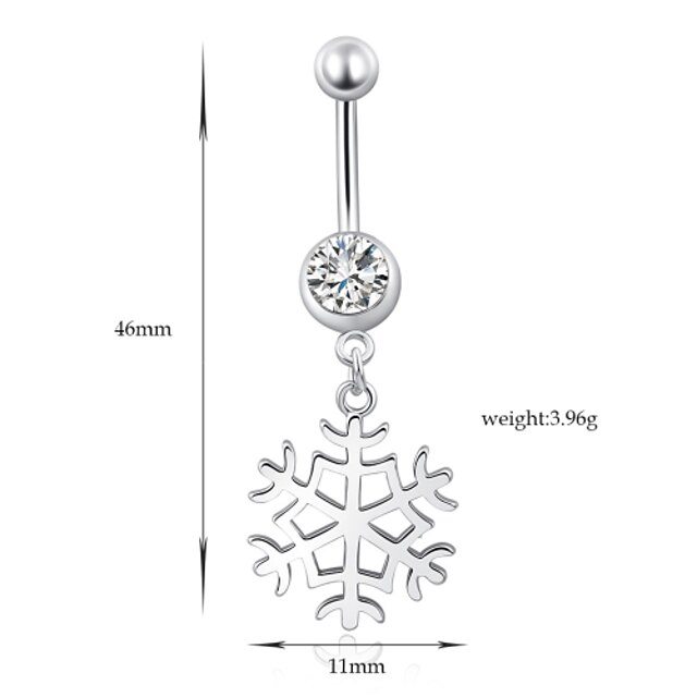  Women's Body Jewelry Navel Ring / Belly Piercing Silver Party / Casual Stainless Steel / Alloy Costume Jewelry For Casual Summer