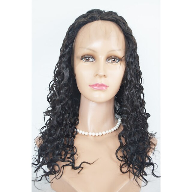  Human Hair Full Lace Lace Front Wig style Curly Wig 130% Density Natural Hairline African American Wig 100% Hand Tied Women's Short Medium Length Long Human Hair Lace Wig