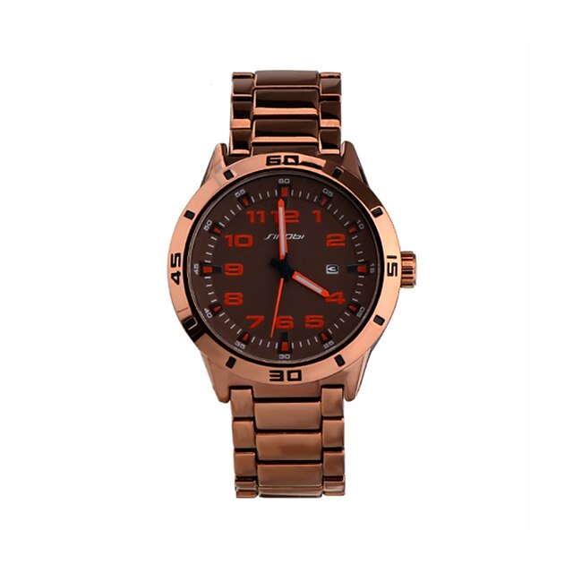  SINOBI Men's Wrist Watch Quartz Rose Gold 30 m Water Resistant / Waterproof Calendar / date / day Sport Watch Analog Charm - Rose