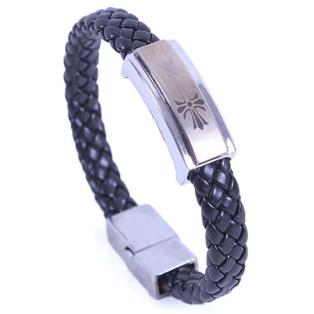  Men's Alloy /Cross  Leather Bracelets / Wrap Bracelets Party / Daily / Casual /Sports