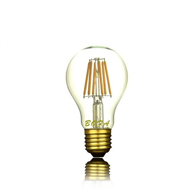  1pç 4 W Lâmpadas de Filamento de LED 2300 lm E26 / E27 A60(A19) 4 Contas LED COB Decorativa Branco Quente 220-240 V / 1 pç / RoHs