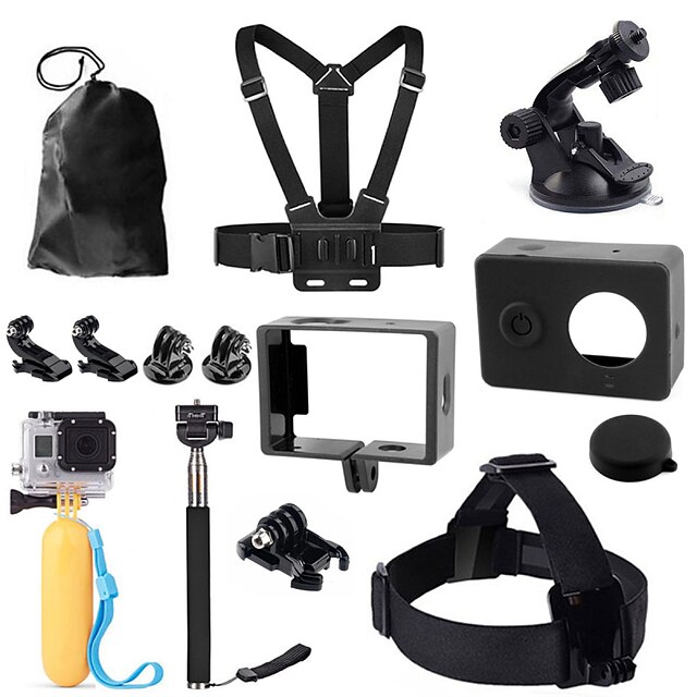  All in One For Action Camera Gopro 5 Xiaomi Camera Universal Rock Climbing Bike/Cycling Plastic