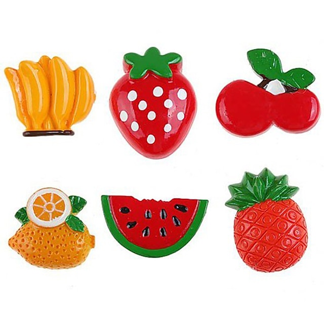  1Pcs Resin Vegetables Fruit Style Kitchen Fridge Magnet Sheet Funny Gift(Random Color)
