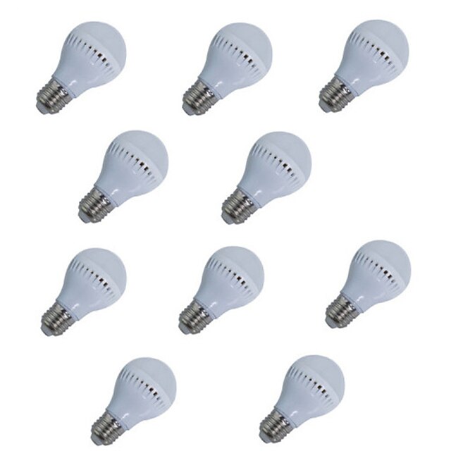  HRY 10pcs 5 W LED-globepærer 450 lm E26 / E27 A60(A19) 10 LED Perler SMD 2835 Dekorativ Varm hvid Kold hvid 220-240 V / 10 stk. / RoHs