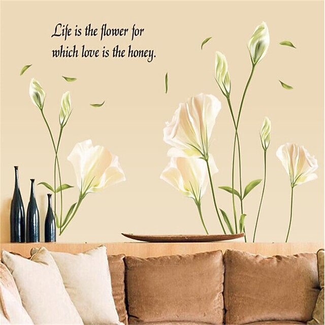  Decorative Wall Stickers - Plane Wall Stickers Landscape / Still Life / Romance Living Room / Bedroom / Dining Room / Removable