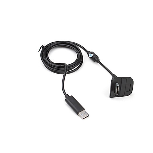  USB כבל עבור Xbox360 ,  נטענת כבל מתכת / ABS 1 pcs יחידה